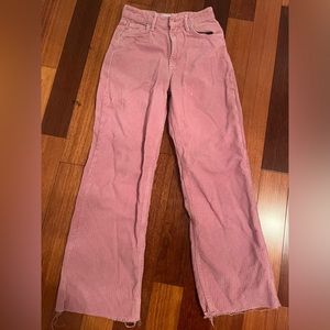 Pink corduroy Zara pants